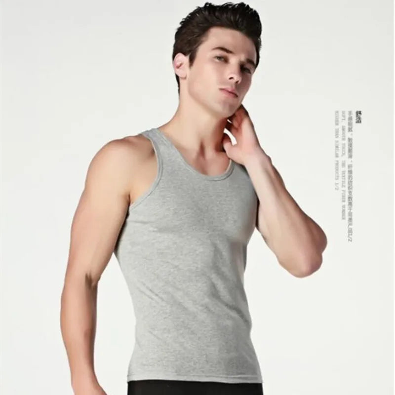 Hot Sale 3pcs / 100% Cotton Mens Sleeveless