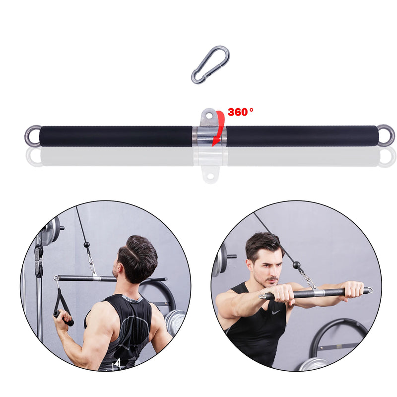 Gym Rotating Straight Bar Cable Fitness Biceps